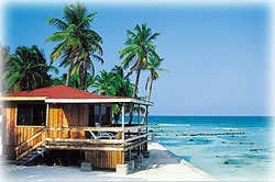 Blue Marlin Lodge on Southwater Caye, southern barrier reef, Belize