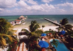 The Blue Tang Inn, comfortable apartmnet suites on the beach in San Pedro, Ambergris Caye, Belize.