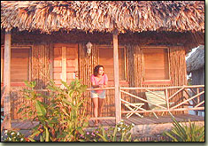 captain morgan's retreat, san pedro, ambergris caye, belize, standing on balcony