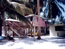Ocean's Edge Lodge is located on Tobacco Caye, an idyllic private island on the Southern 
Belize Barrier Reef, ideal for relaxing, snorkelling or scuba diving