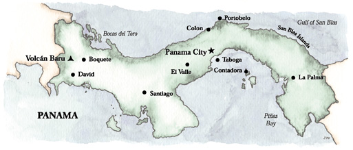 panama map